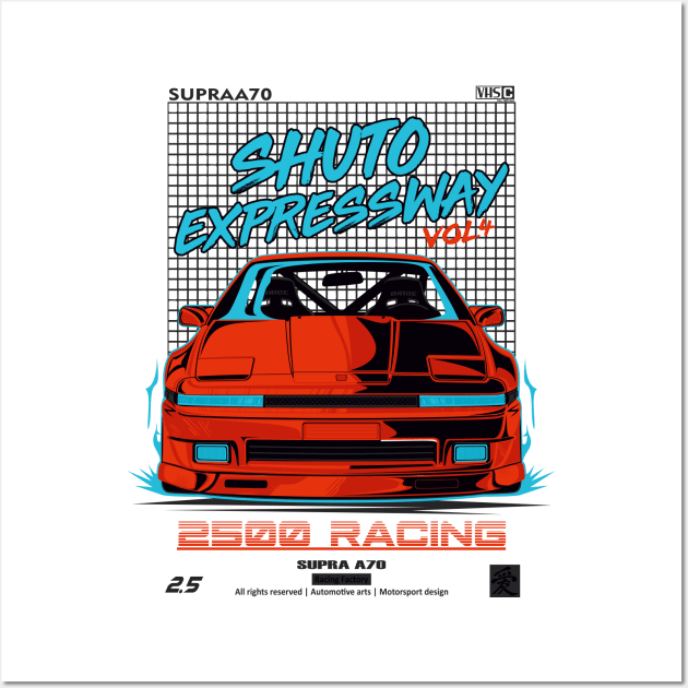 Toyota Supra a70 mk3 Wall Art by racingfactory